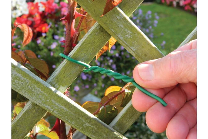 10m Cushioned Twist Tie 3mm Green - image 2