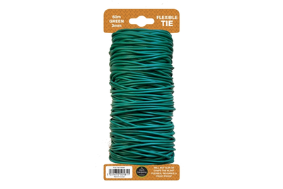 60m Flexible Tie Green 3mm - image 1