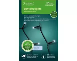 LED Durawise Basic Lights 710cm 96L | Cool White | 8-Function Twinkle Effect | Baterry-Operated | In - image 2