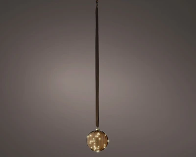 Brown Ball Micro LED BO Indoor Warm White 14cm - image 2