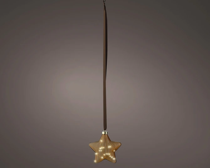 Brown Star Micro LED BO Indoor Warm White 20cm - image 2