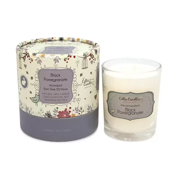 Celtic Candles 20cl Candle Black Pomegranate Fernhill Garden Centre