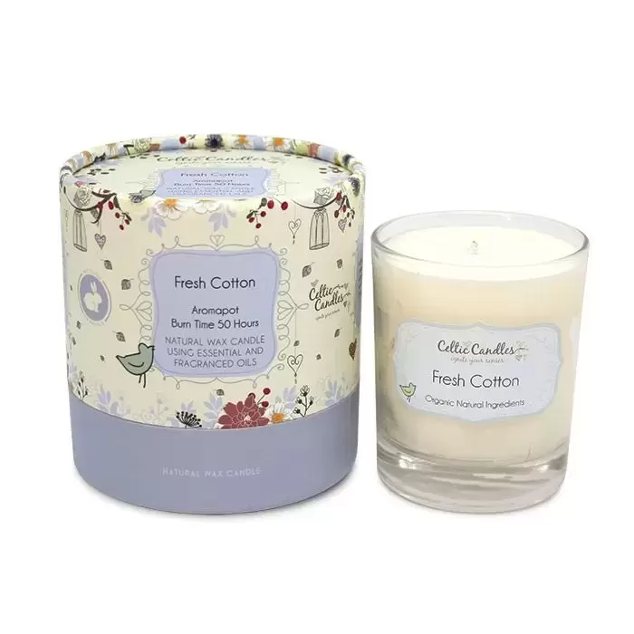 Celtic Candles 20cl Candle Fresh Cotton Fernhill Garden Centre