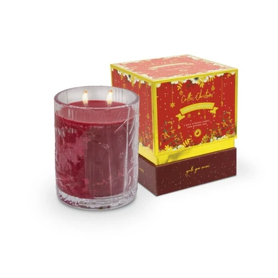 Celtic Candles Christmas Double Wick Cinnamon & Winter Berry