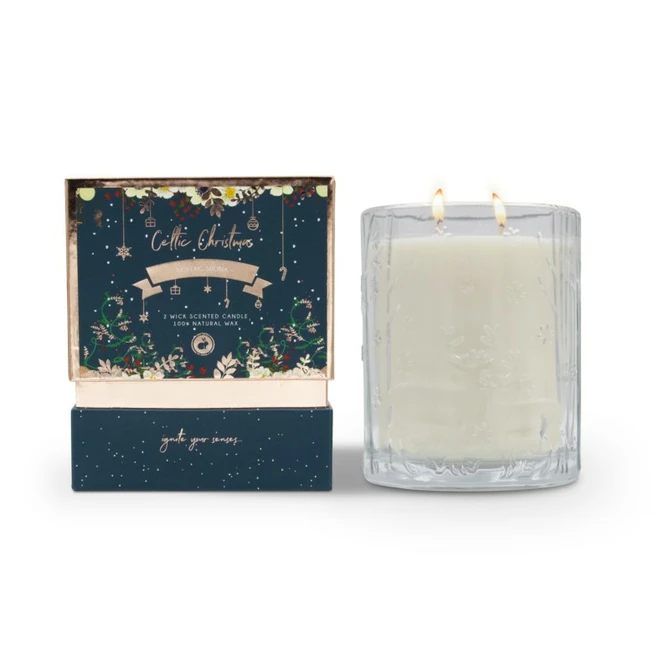 Celtic Candles Double Wick Candle Nollaig Shona - image 2