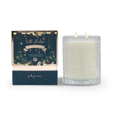Celtic Candles Double Wick Candle Nollaig Shona - image 2