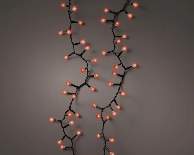 Cherry Compact Twinkle 500 LED String Lights Red 11m - image 1
