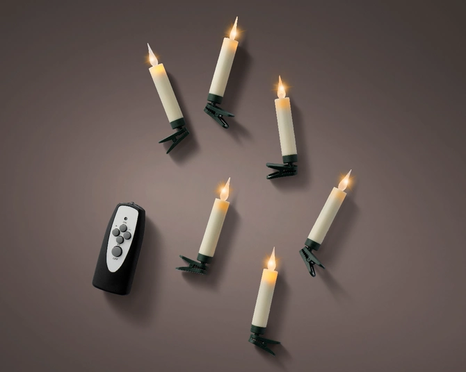 Christmas Candle Lights BO Indoor Set of 10 - image 3