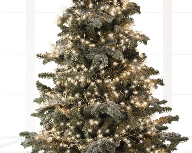 Cluster Twinkle 1512 LED String Lights Transparent/Warm White L1350cm - image 3