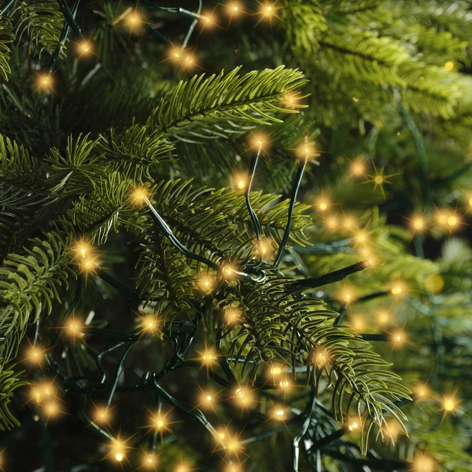 Cluster Twinkle 768 LED String Lights Green/Classic Warm L700cm - image 2