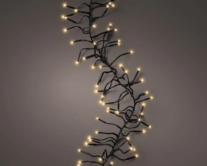 Cluster Twinkle 768 LED String Lights Green/Classic Warm L700cm - image 1