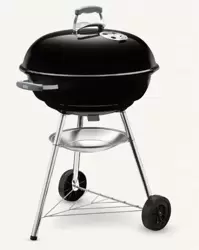 Weber BBQ Compact Charcoal 57cm Grill Black - image 2