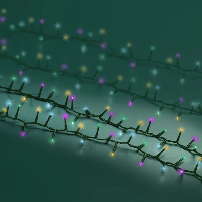 Compact Twinkle 1500 LED String Lights Soft Multi 34m - image 3