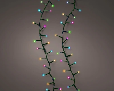 Compact Twinkle 1500 LED String Lights Soft Multi 34m