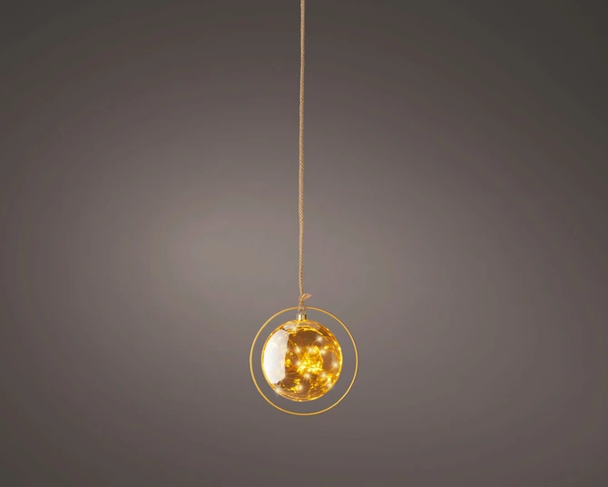 Decorative Ball Micro LED BO Indoor Amber/Classic Warm 20cm - image 3