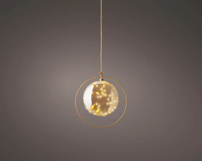 Decorative Ball Micro LED BO Indoor Amber/Classic Warm 26cm - image 2
