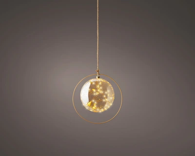 Decorative Ball Micro LED BO Indoor Amber/Classic Warm 26cm - image 2