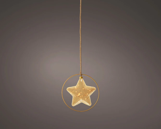 Decorative Star Micro LED BO Indoor Amber/Classic Warm 26cm - image 3
