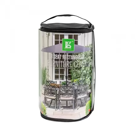 Deluxe Cover 8 Seat Rectangular Dining Set - image 1
