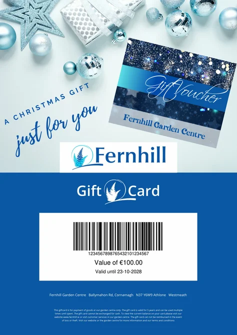 Example of the Fernhill Digital Giftcard