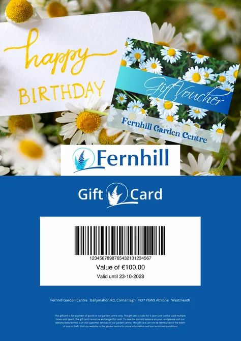 Example of the Fernhill Digital Giftcard