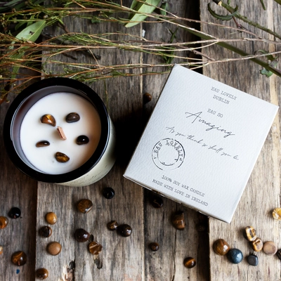 Eau Lovely Gemstone Candle So Amazing Tigers Eye Gemtone