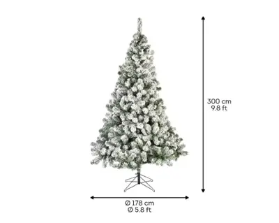 Everlands Classic Snowy Pine 10ft Artificial Christmas Tree - image 3