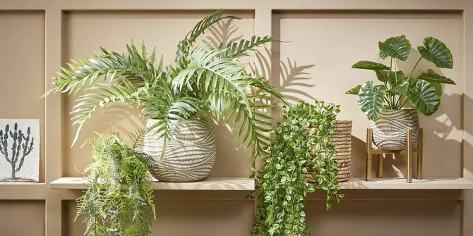 Fern hanging green - l80xw20xh10cm - image 2