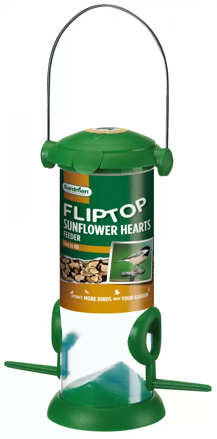 Flip Top Sunflower Hearts Feeder from Fernhill IE