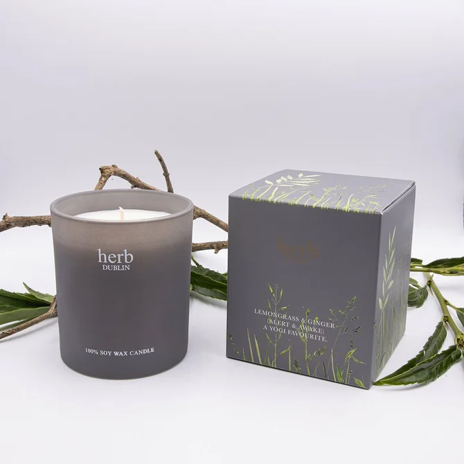 Herb Dublin Jar Candle Lemongrass & Ginger