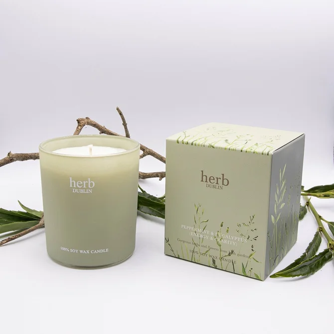 Herb Dublin Jar Candle Peppermint & Eucalyptus