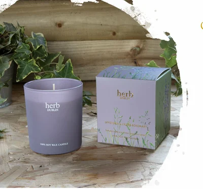 Herb Dublin Lavender & Fresh Rosemary Candle