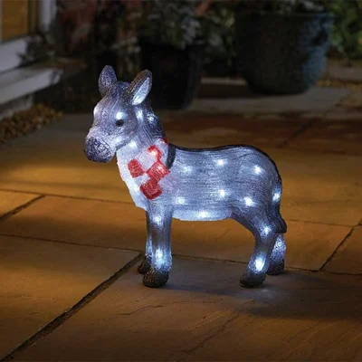 InLit Ice Nativity Donkey - image 2