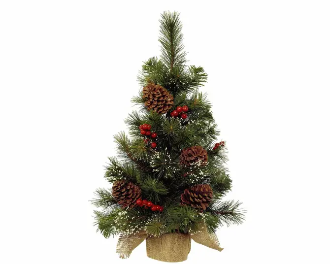 Ipswich Mini Tree Snowy Berries & Pinecones H60cm - image 2