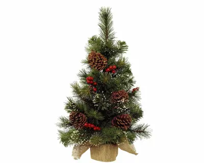 Ipswich Mini Tree Snowy Berries & Pinecones H60cm - image 2