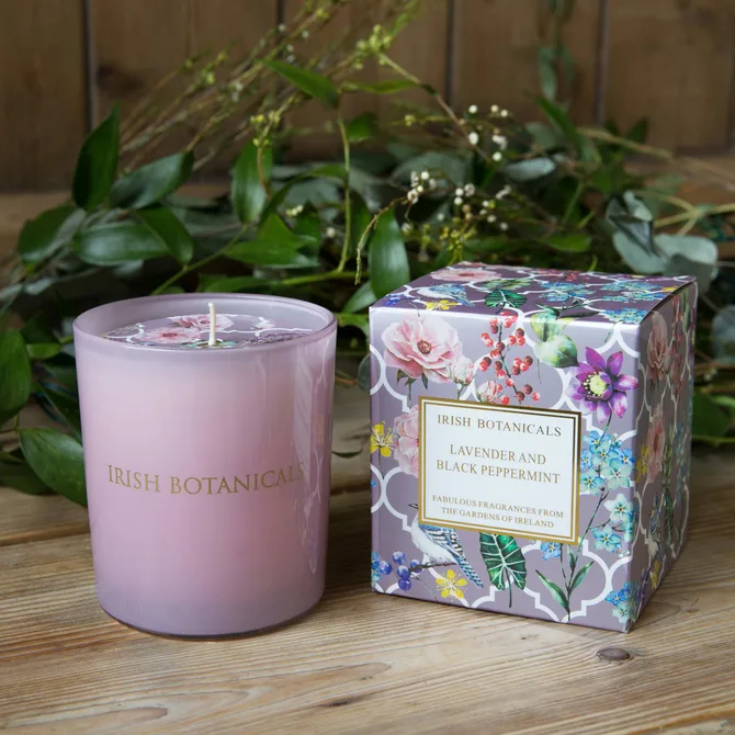Irish Botanicals Candle Lavender & Black Pepper