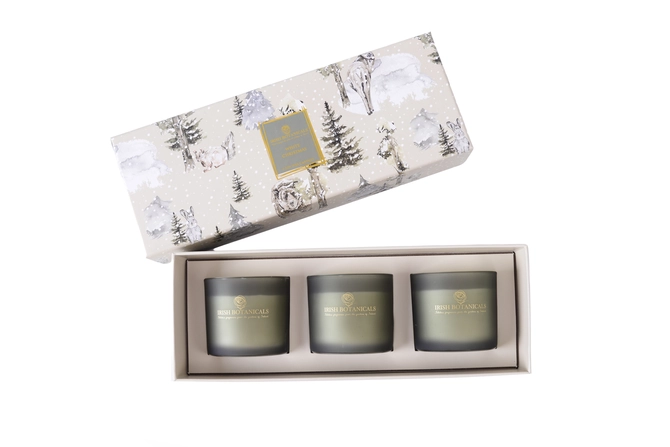 Irish Botanicals Trio Candle Set White Christmas