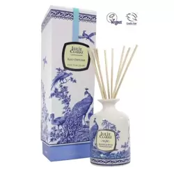 Julie Clarke Blue Peacock Jar Diffuser Jasmine & Wild Honeysuckle