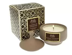 Julie Clarke Gardens of Samarkand Brown Pot Candle