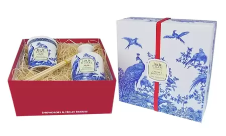 Julie Clarke Peacock Candle & Diffuser Set Holly Berries - image 1