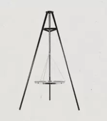 La Hacienda Tripod with Adjustable Chrome Hanging Grill - image 2