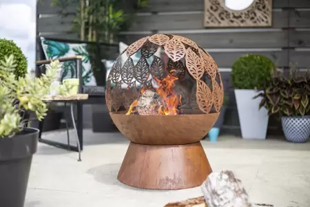Leaves Globe Fire Globe
