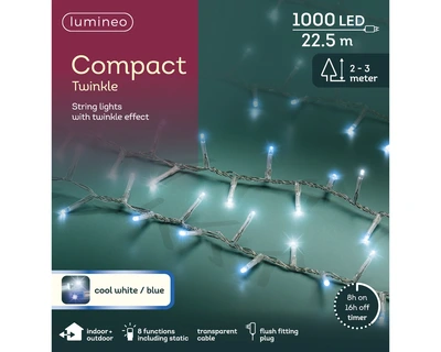 LED Compact Lights Outdoor 2250cm-1000L Transparent Cool White/Blue - image 5