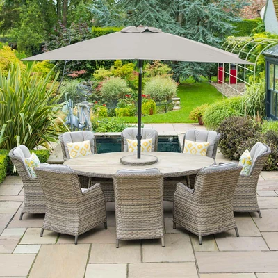 LeisureGrow Florance 8 Seater Dining Set