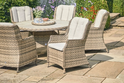LeisureGrow Florence 6 Seater Dining Set with 3mtr Parasol - image 3