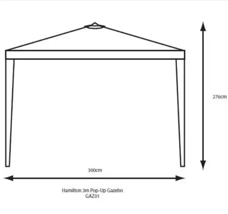 LeisureGrow Hamilton 3.0m Pop-up Gazebo Forest Green - image 2