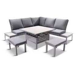 LeisureGrow Milano Deluxe Modular Dining Set With Adjustable Table - image 2