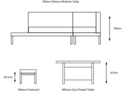 LeisureGrow Milano Deluxe Modular Firepit Set - image 4