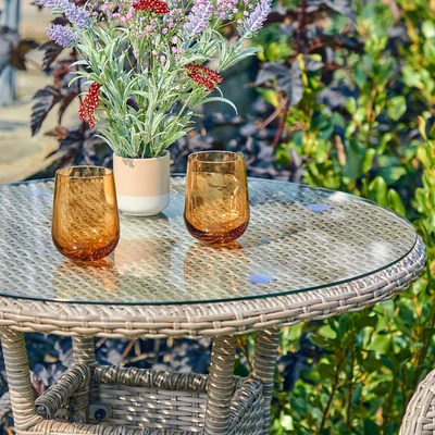 LeisureGrow Monte Carlo Sand Bistro Set - image 4