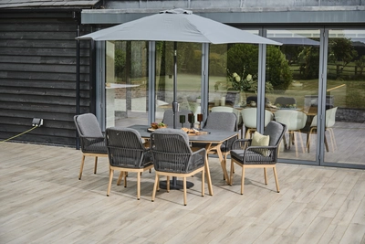 LeisureGrow Peru 6 Seater Dining Set